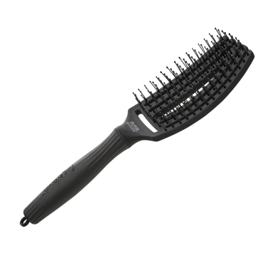 Щітка Olivia Garden Fingerbrush Care Iconic Double Bristles Black ID1733