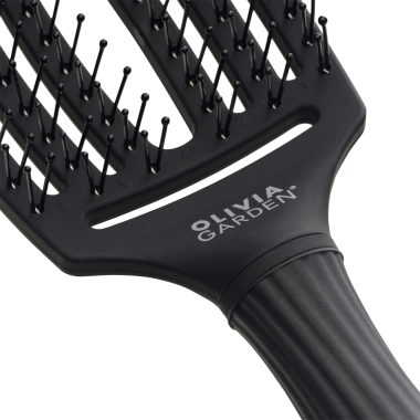Щітка Olivia Garden Fingerbrush Care Iconic Double Bristles Black ID1733