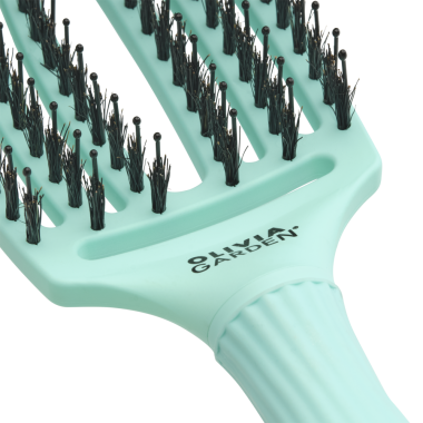 Щітка Olivia Garden Fingerbrush Care Iconic Boar-Nylon Mint