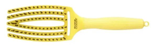 Щітка Olivia Garden Fingerbrush Care Iconic Boar-Nylon Sweet Lemonade