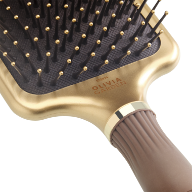 Щітка Olivia Garden Expert Care Rectangular Nylon Gold Brown L ID2074