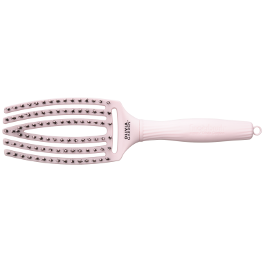 Щітка Olivia Garden Fingerbrush Care Iconic Boar-Nylon Pastel Pink