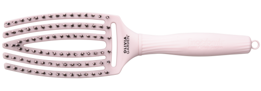 Щітка Olivia Garden Fingerbrush Care Iconic Boar-Nylon Pastel Pink