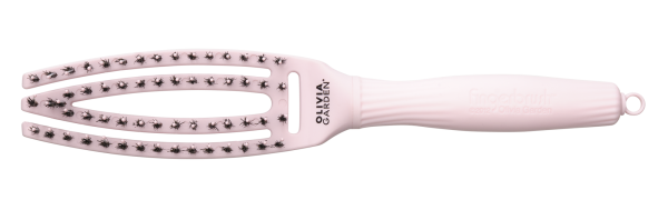 Щітка Olivia Garden Fingerbrush Care Iconic Boar-Nylon Pastel Pink S