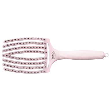 Щітка Olivia Garden Fingerbrush Care Iconic Boar-Nylon Pastel Pink L