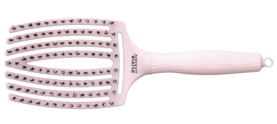 Щітка Olivia Garden Fingerbrush Care Iconic Boar-Nylon Pastel Pink L