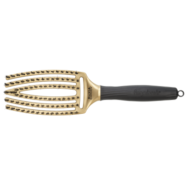 Щетка Olivia Garden Fingerbrush Care Iconic Boar-Nylon Gold ID1688