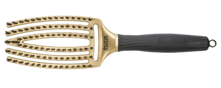 Щетка Olivia Garden Fingerbrush Care Iconic Boar-Nylon Gold ID1688