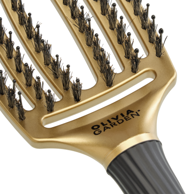 Щетка Olivia Garden Fingerbrush Care Iconic Boar-Nylon Gold ID1688