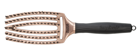 Щітка Olivia Garden Fingerbrush Care Iconic Boar-Nylon Bronze ID1689
