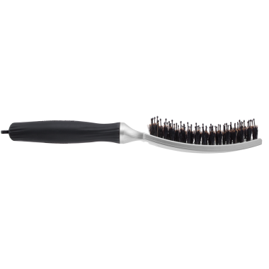 Щітка Olivia Garden Fingerbrush Care Iconic Boar-Nylon Silver ID1690