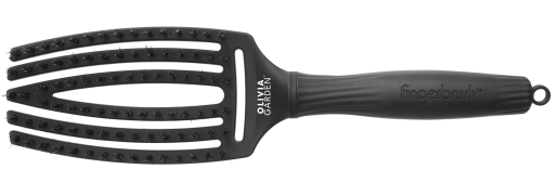Щітка Olivia Garden Fingerbrush Care Iconic Boar-Nylon Black M ID1729