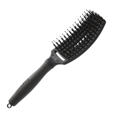 Щітка Olivia Garden Fingerbrush Care Iconic Boar-Nylon Black M ID1729