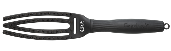Щітка Olivia Garden Fingerbrush Care Iconic Boar-Nylon Black S ID1730