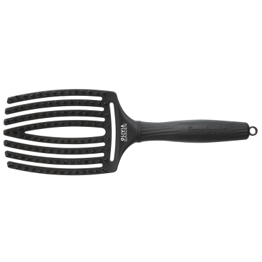 Щітка Olivia Garden Fingerbrush Care Iconic Boar-Nylon Black L ID1731