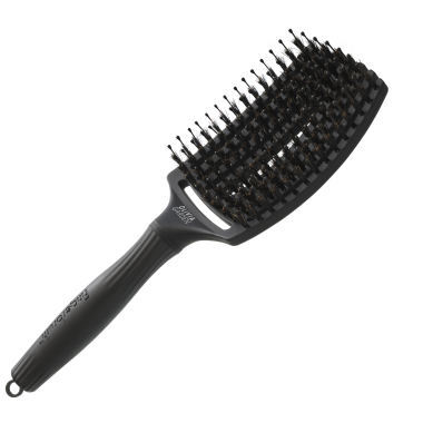 Щітка Olivia Garden Fingerbrush Care Iconic Boar-Nylon Black L ID1731