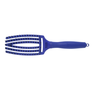 Щітка Olivia Garden Fingerbrush Care Iconic Boar-Nylon Blue Jeans