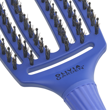 Щітка Olivia Garden Fingerbrush Care Iconic Boar-Nylon Blue Jeans