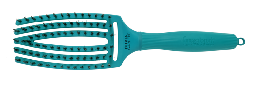 Щітка Olivia Garden Fingerbrush Care Iconic Boar-Nylon Blue Lagoon