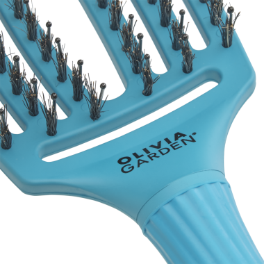 Щітка Olivia Garden Fingerbrush Care Iconic Boar-Nylon Blue Lagoon