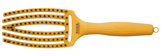 Щітка Olivia Garden Fingerbrush Care Iconic Boar-Nylon Yellow ID1836