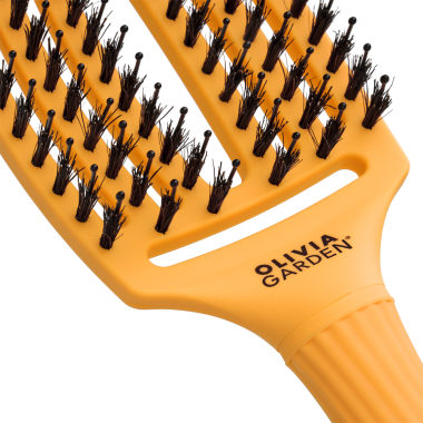 Щітка Olivia Garden Fingerbrush Care Iconic Boar-Nylon Yellow ID1836