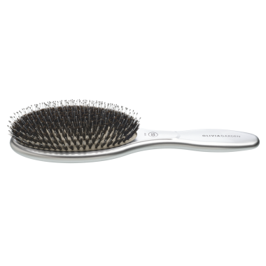 Щітка Olivia Garden Expert Care Oval Boar-Nylon Silver ID2032