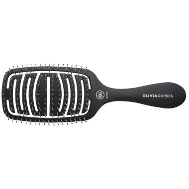 Щітка для густого волосся Olivia Garden Flex Thick Matt Black ID2080