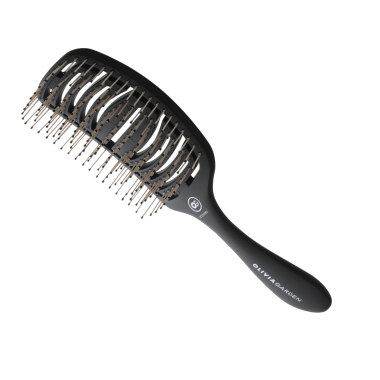 Щітка для густого волосся Olivia Garden Flex Thick Matt Black ID2080